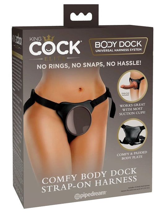 King Cock Elite Comfy Body-Dock Strap-On Harness Sex Toy - Strap On Sextoys