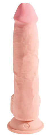 King Cock Plus 10 Inch Triple Density Fat Cock with Balls - Realistic Dildos