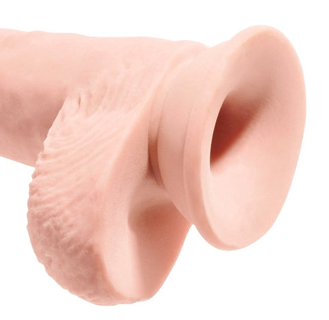 King Cock Plus 10 Inch Triple Density Fat Cock with Balls - Realistic Dildos