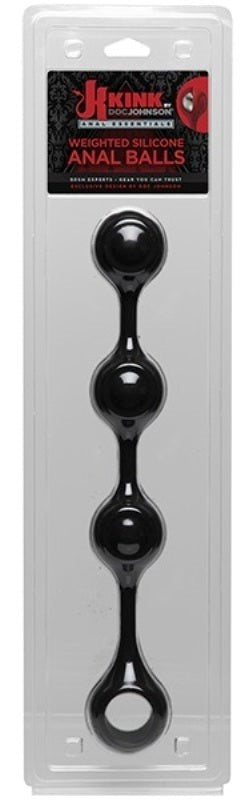 Kink Anal Essentials Weighted Silicone Anal Balls - Love Eggs and Kegel Exercisers