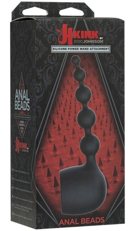 Kink Silicone Wand Attachment Anal Beads - - Body Wands