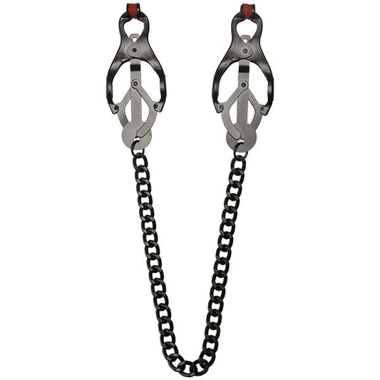 Kink Squeeze Clover Clips with Silicone Tips - Nipple and Clit Clamps