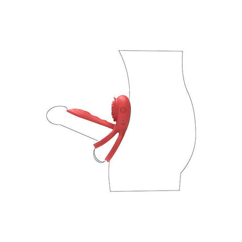 Adam & Eve VIBRATING ROSE GIRTH ENHANCER Cock Ring