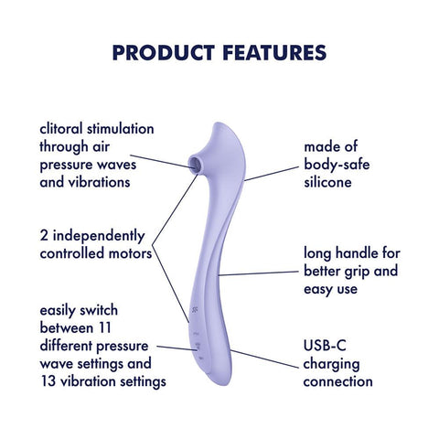 Satisfyer Easy Lover Air Pulse Clitoral Stimulator - Clit Ticklers and Pulsators