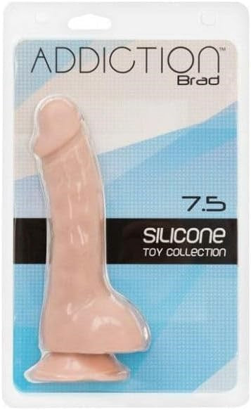 Addiction Brad Realistic Dong Beige 7.5 Inch - - Realistic Dildos