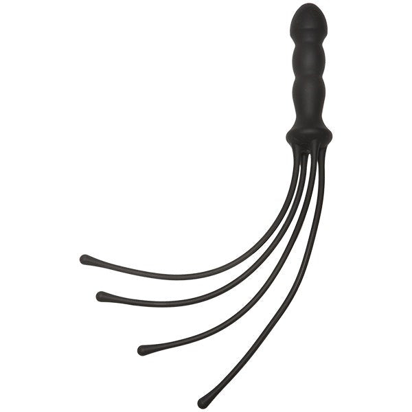 Kink The Quad Silicone Whip Black - - Whips And Crops