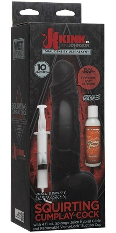KInk Wet Works 10 inch Dual Density Ultraskyn Squirting Cumplay - Realistic Dildos