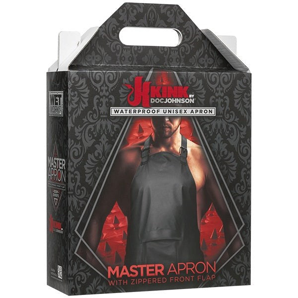 Kink Wet Works Master Apron Black - - His Fetish