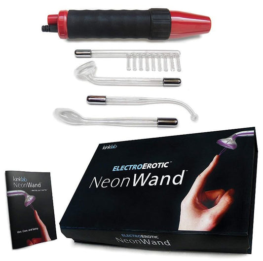 KinkLab ElectroErotic NeonWand with Red Handle - Electro Sex