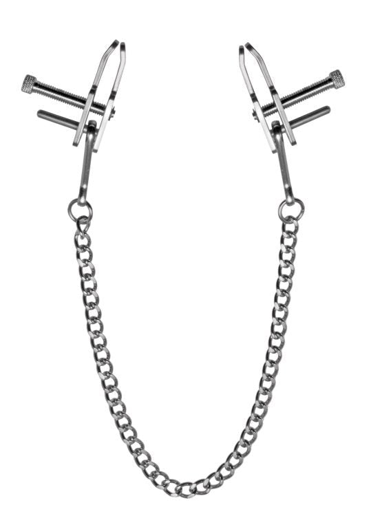 Kneel Nose to Genitals Kneeling Clamps - - Breast and Nipple Toys