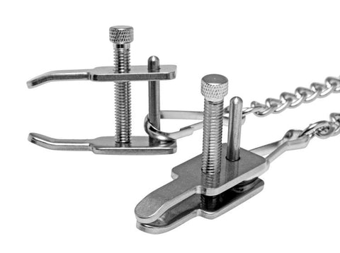 Kneel Nose To Genitals Kneeling Clamps - Breast and Nipple Toys