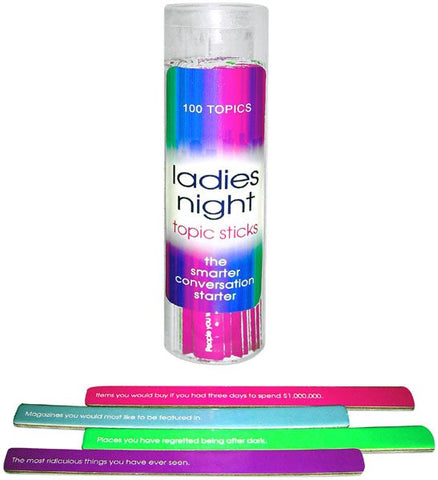 Ladies Night Topic Sticks - Bachelorette and Bucks