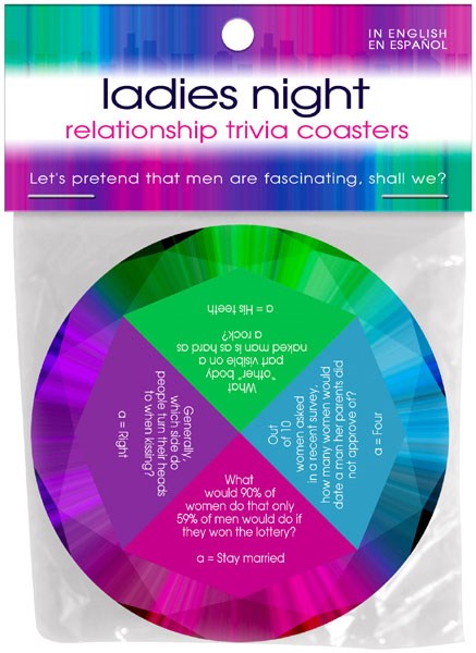 Ladies Night Trivia Coasters - Bachelorette and Bucks