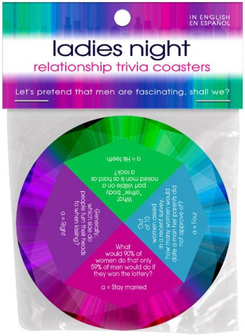 Ladies Night Trivia Coasters - Bachelorette and Bucks