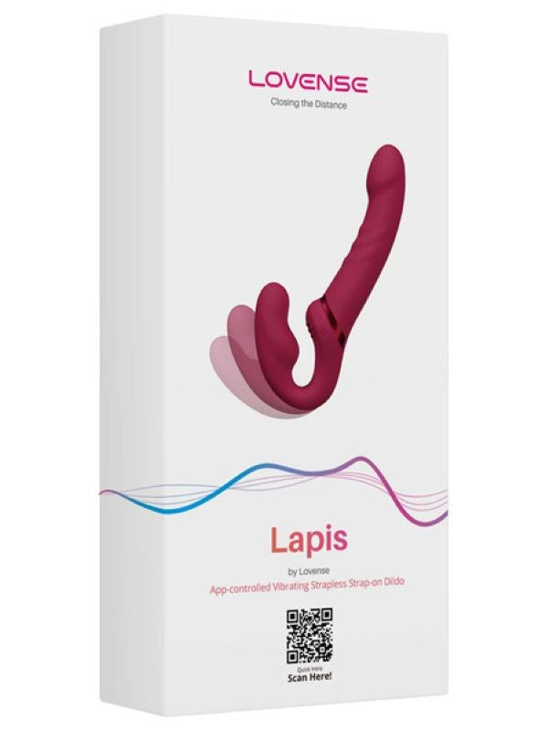 Lovense Lapis Flexible Vibrating Strapless Strap On Dildo - - Remote Control Vibrators