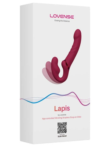 Lovense Lapis Flexible Vibrating Strapless Strap On Dildo - Remote Control Vibrators