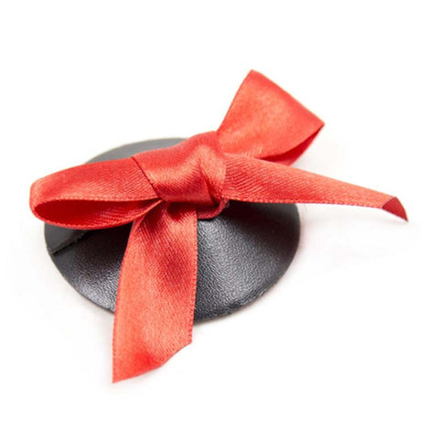 Lather Nipple Pasties With Bow - Fancy Dress Ups