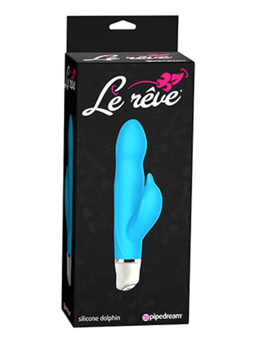 Le Reve Silicone Sweeties Dolphin Rabbit Vibrator Blue - Rabbit Vibrators