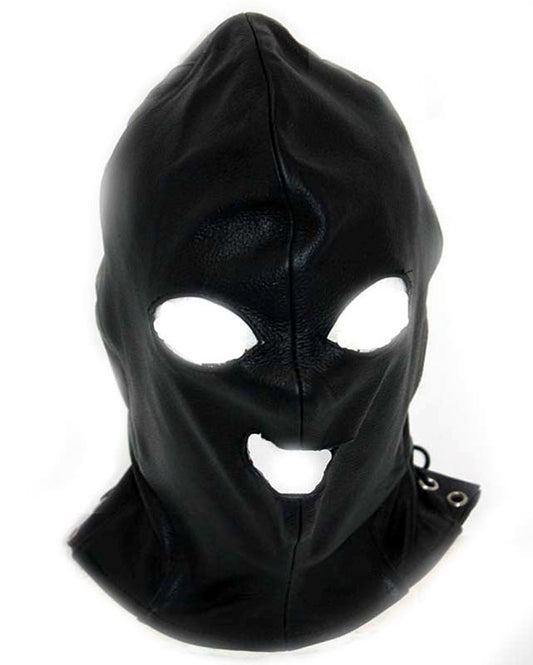 Leather Executioner Bondage Hood - Bondage Hoods