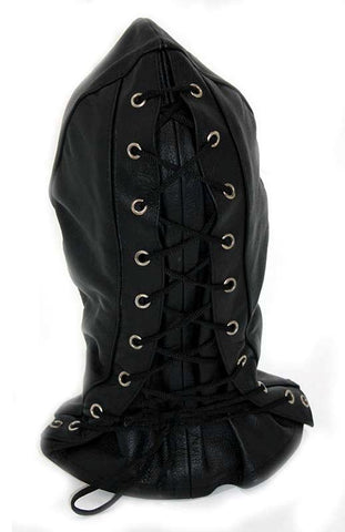 Leather Executioner Bondage Hood - Bondage Hoods