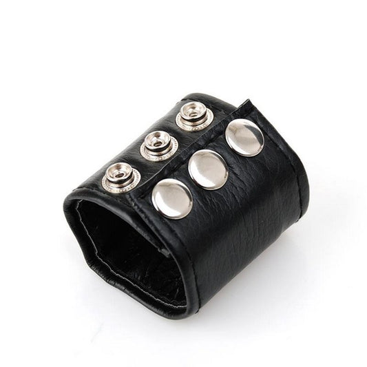 Leather Lined Ball Stretcher - Ball and Cock Toys