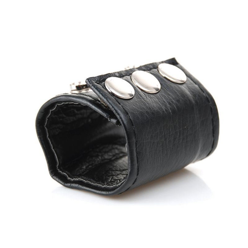 Leather Lined Ball Stretcher - - Ball and Cock Toys