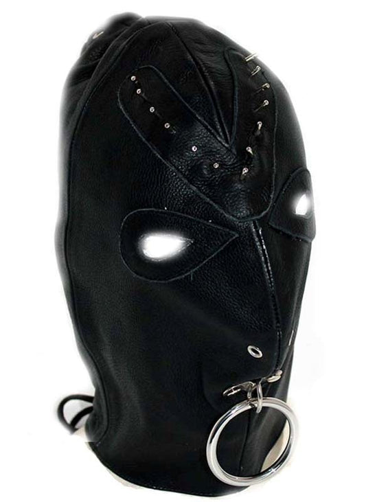 Leather Spiked Devil Hood - Bondage Hoods