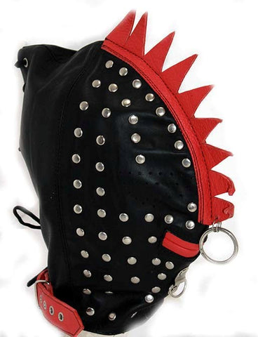 Luxurious Leather Bondage - Turtle-Shell Inspired Hood - Bondage Hoods