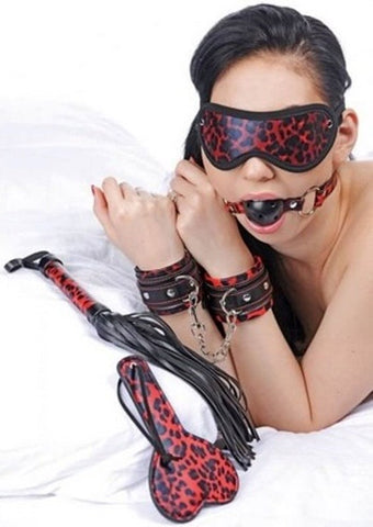 Leopard Bondage Starter Kit 6 piece - Bondage Kits