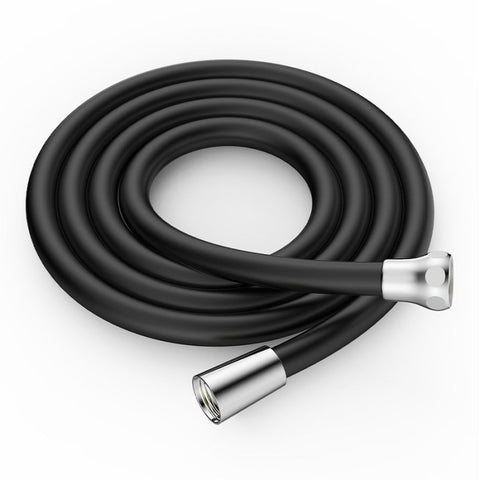 Silicone Kink-free Enema Shower Hose Black by BDStyle