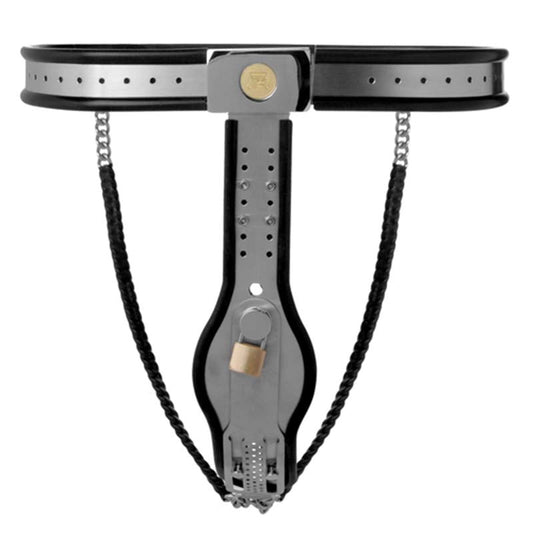 Locking Steel Female Chastity Belt - Steel Sex Toys