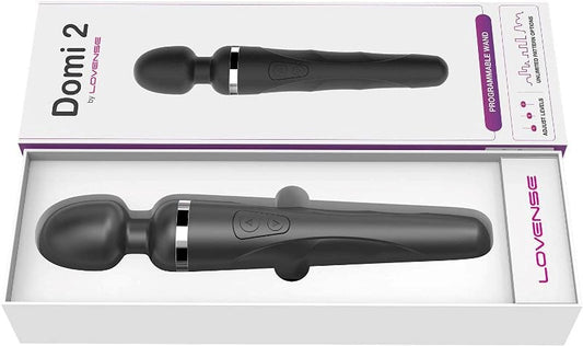 Lovense Domi 2 App Controlled Body Wand Vibrator - Remote Control Vibrators