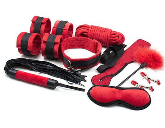 Lucifers Bondage Kit 9 Pcs - Bondage Kits
