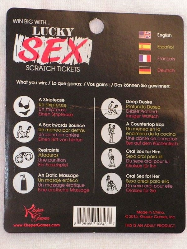 Lucky Sex Scratch Tickets - Sex Games, Coupons and Tricks