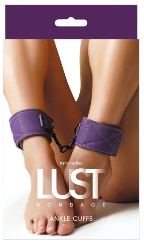 Lust Bondage Ankle Cuff Purple - Cuffs and Restraints