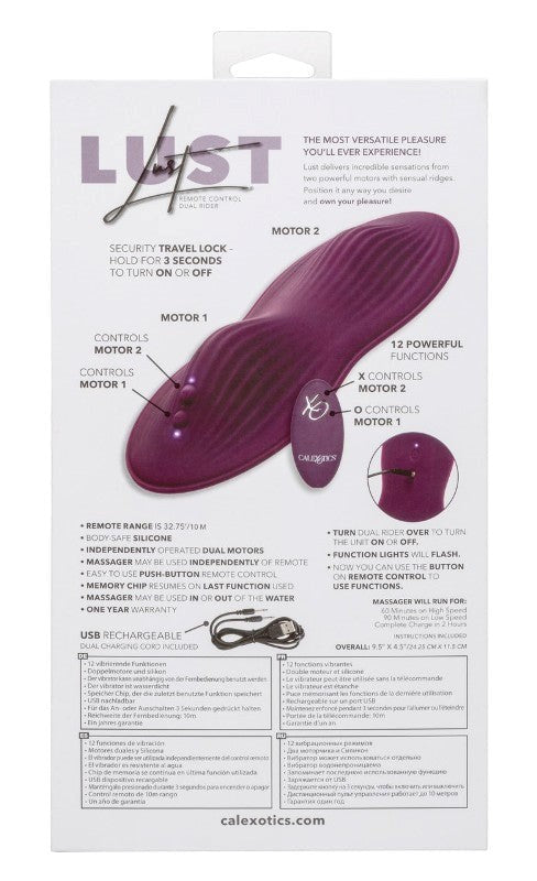 Lust Remote-Controlled Dual Vibrator for Intense Pleasure - - Remote Control Vibrators