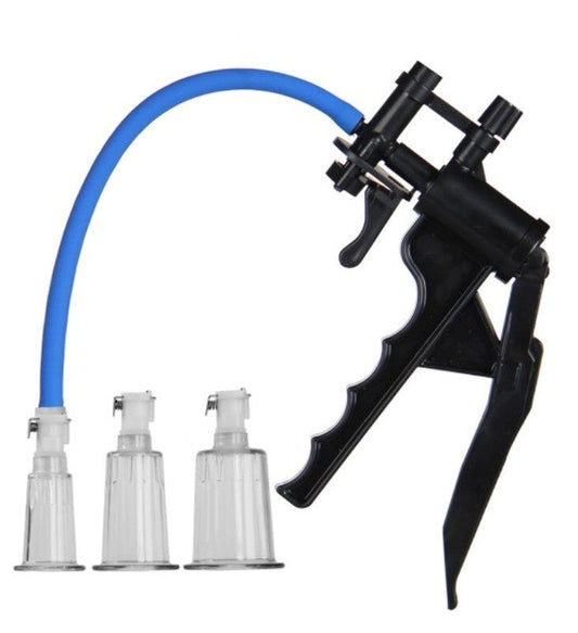 LuvPump Clitoris Enhancement System Set - Nipple and Clit Clamps