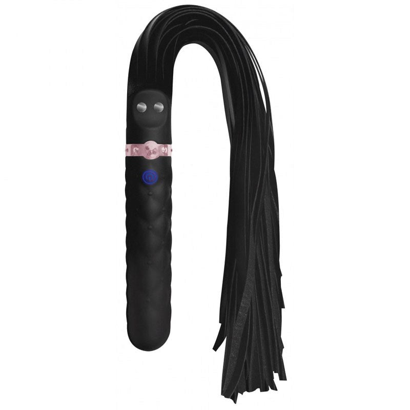 Master Series Vibra-Lasher 9X Vibrating Dildo - - Whips And Crops