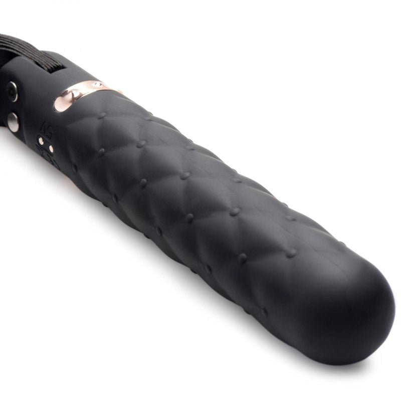 Master Series Vibra-Lasher 9X Vibrating Dildo - - Whips And Crops