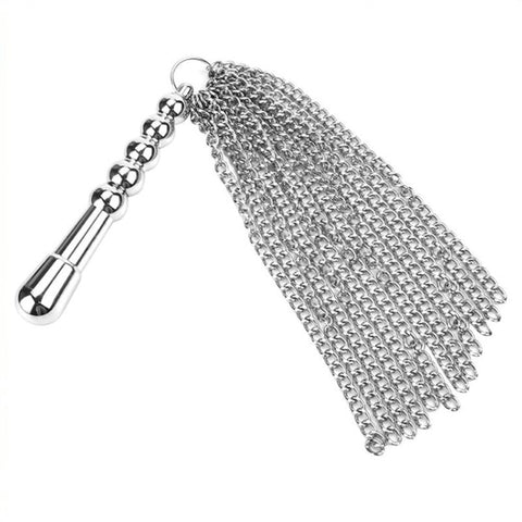 Metal Tassled Dildo Whip - Whips And Crops