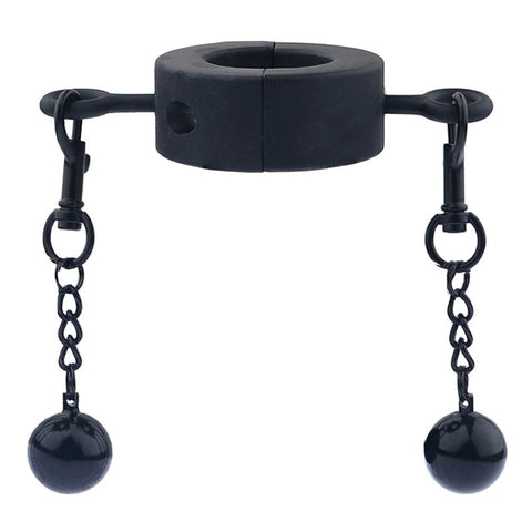 Metallic Testicle Stretcher Weights - 2 Balls - Ball and Cock Toys