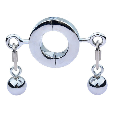 Metallic Testicle Stretcher Weights - 2 Balls - Ball and Cock Toys