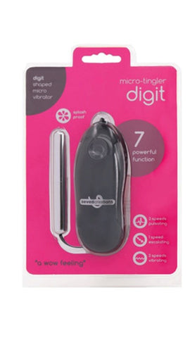 Micro Tingler Digit 7 Function Vibrator - Bullet Vibrators