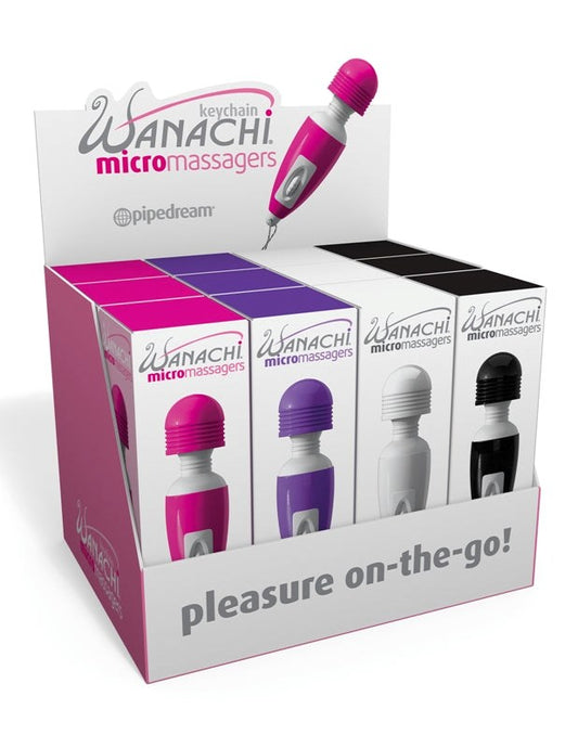 Pipedream Micro Wanachi Body Wand Display - Display of 12 - Personal Massagers