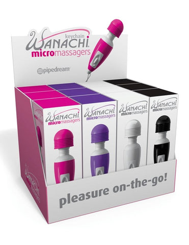 Pipedream Micro Wanachi Body Wand Display - Display of 12 - Personal Massagers