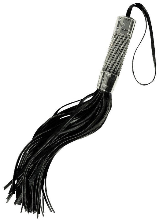 Midnight Bling Fetish Play Flogger - Whips And Crops