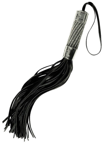 Midnight Bling Fetish Play Flogger - Whips And Crops