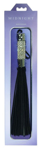 Midnight Bling Fetish Play Flogger - Whips And Crops