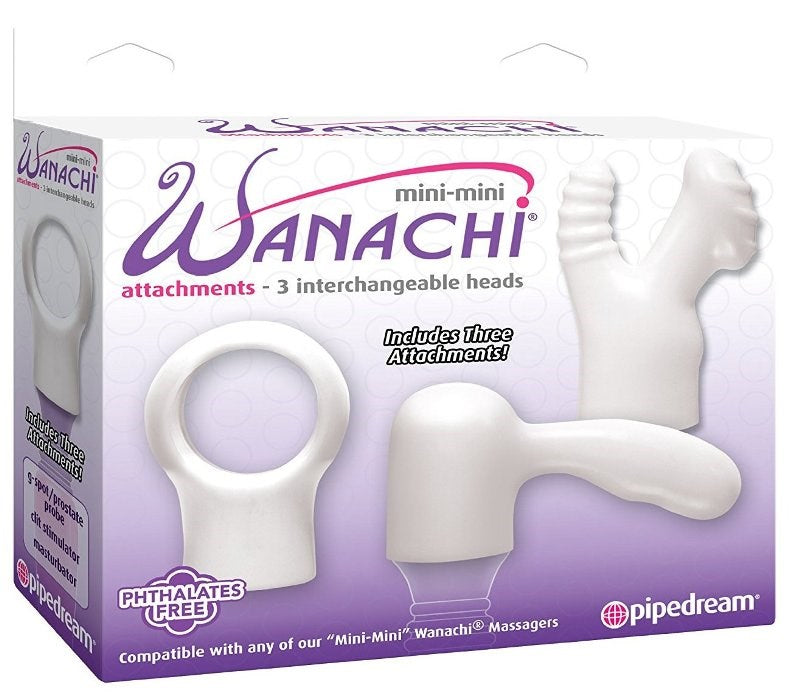 Pipedream Mini-Mini Wanachi Body Wand Attachments - - Personal Massagers