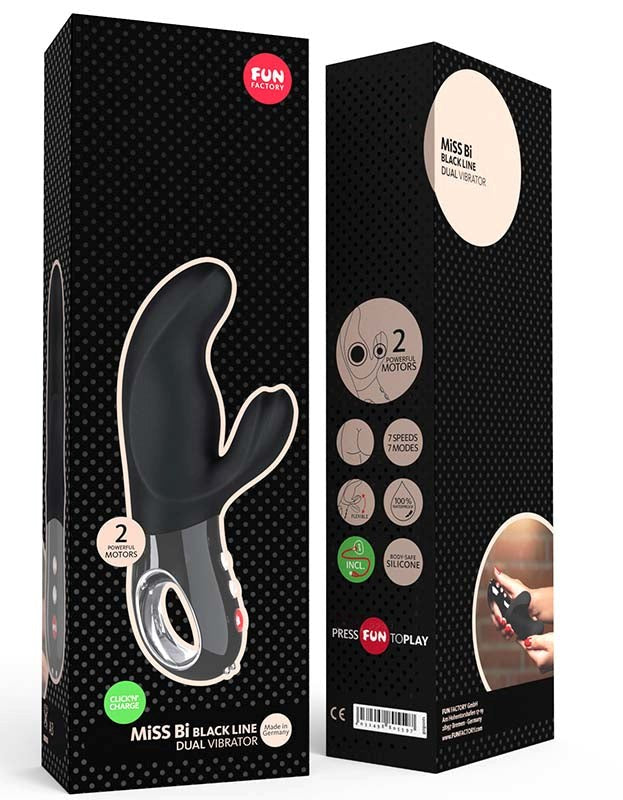 Miss Bi Black Line Rabbit Vibrator - Rabbit Vibrators